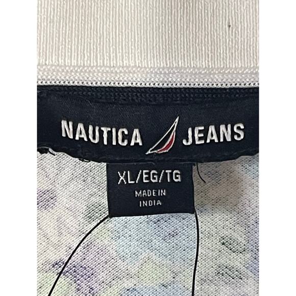NWT Nautica Jeans Women's Printed Polo Shirt Size XL - Picture 6 of 8